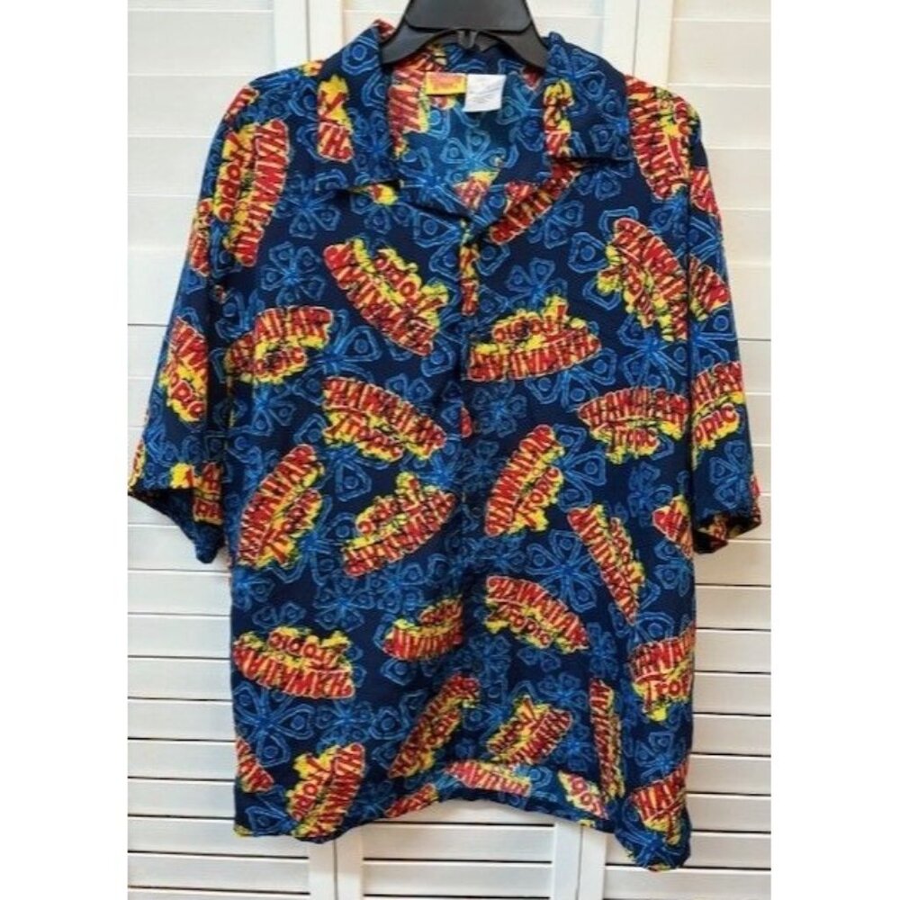 Hawaiian Tropics Men's Button Down Shirt Size XXL